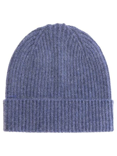 Zwillingsherz Kaszmirowa czapka w kolorze niebieskim rozmiar: onesize. Niebieskie czapki Zwillingsherz, bez wzorów, z kaszmiru. Za 240.43 zł.