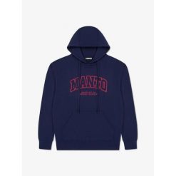 MANTO bluza z kapturem VARSITY 26 granatowa. Niebieskie bluzy MANTO, bez wzorów, z kapturem. Za 249.00 zł.