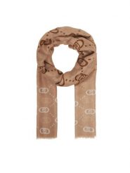 Liu Jo Szal Esc Stola Degrade L 2F5080 T0300 Beżowy. Brązowe rękawiczki Liu Jo, bez wzorów, z materiału. Za 179.99 zł.