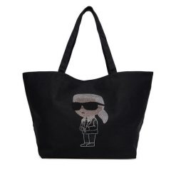 Torebka KARL LAGERFELD. Czarne torebki klasyczne KARL LAGERFELD, bez wzorów, bez dodatków. Za 389.99 zł.