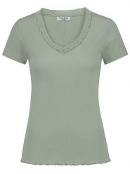 Sublevel Koszulka w kolorze zielonym rozmiar: XL. Zielone bluzki Sublevel, xl, bez wzorów, z koronki, bez kołnierzyka, bez ramiączek. Za 48.39 zł.
