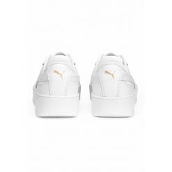 Sneakersy damskie Carina Street PUMA White Gold. Białe obuwie sportowe Puma, z materiału, bez zapięcia. Za 326.00 zł.