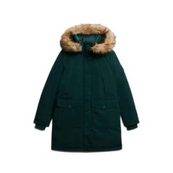 Parka z sztucznego futra damska Superdry Everest. Zielone parki Superdry, m, z futra, klasyczne, bez kaptura. Za 809.15 zł.