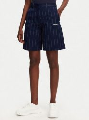 Adidas Bermudy Pinstripe JC7683 Granatowy Loose Fit. Niebieskie szorty Adidas, bez wzorów, z materiału. Za 249.99 zł.