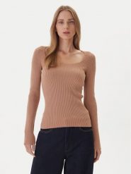 Kontatto Sweter 3M0830C Beżowy Slim Fit. Brązowe swetry Kontatto, m, bez wzorów, z syntetyku, bez ramiączek. Za 339.99 zł.