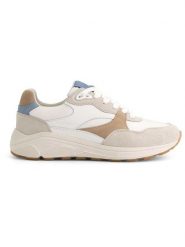 TRAVELIN' Skórzane sneakersy "Rayleigh" w kolorze biało-beżowym rozmiar: 36. Białe trampki Travelin', bez wzorów, bez zapięcia. Za 347.99 zł.