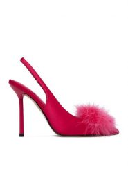 Eva Minge Szpilki EO-LAYLA-LT1677-35 Różowy ciemny. Czerwone szpilki Eva Minge, bez wzorów, z materiału, bez obcasa, na szpilce, bez zapięcia. Za 479.99 zł.