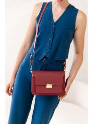 Pia Sassi Skórzana torebka "Carbonara" w kolorze czerwonym - 23 x 17 x 10 cm rozmiar: onesize. Czerwone torby na ramię Pia Sassi, bez wzorów, z materiału, na ramię, bez dodatków. Za 304.99 zł.