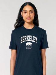 American Universities Koszulka "Berkeley University of California" w kolorze granatowym rozmiar: XL. Niebieskie bluzki American Universities, xl, bez wzorów, z bawełny, bez kołnierzyka, bez ramiączek. Za 74.63 zł.
