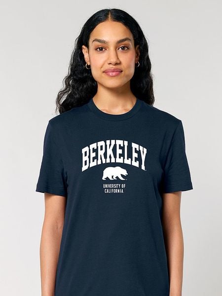 American Universities Koszulka "Berkeley University of California" w kolorze granatowym rozmiar: XL. Niebieskie bluzki American Universities, xl, bez wzorów, z bawełny, bez kołnierzyka, bez ramiączek. Za 74.63 zł.