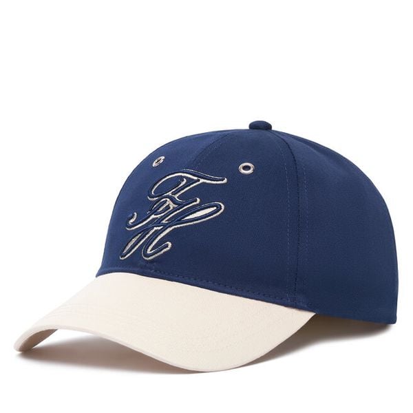Czapka z daszkiem Tommy Hilfiger. Niebieskie czapki TOMMY HILFIGER, bez wzorów. Za 206.99 zł.