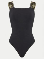 Versace Body 1016387 1A10011 Czarny Slim Fit. Czarne body VERSACE, bez wzorów, z bawełny. Za 579.99 zł.