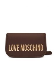 LOVE MOSCHINO Torebka JC4028PP1NKD0301 Brązowy. Brązowe listonoszki Love Moschino, bez wzorów, ze skóry, bez dodatków. Za 859.99 zł.