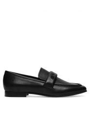 Gino Rossi Lordsy 24SS400 Czarny. Czarne lordsy Gino Rossi, bez wzorów, ze skóry, bez obcasa, bez zapięcia. Za 279.99 zł.
