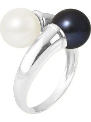Mitzuko Srebrny pierścionek z perłami rozmiar: 52. Szare pierścionki Mitzuko, z perłą, srebrne. Za 348.62 zł.
