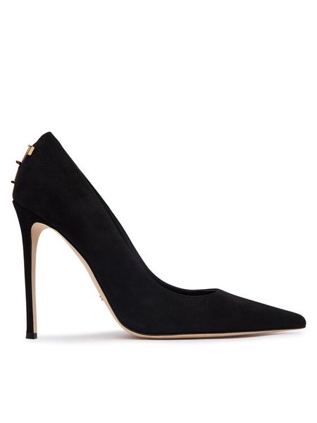Elisabetta Franchi Szpilki SA-88L-66E2-V620 Czarny. Czarne szpilki Elisabetta Franchi, bez wzorów, ze skóry, bez obcasa, na szpilce, bez zapięcia. Za 2,649.00 zł.
