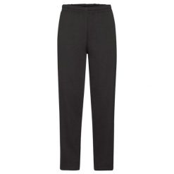 Spodnie Do Biegania Unisex Dla Dorosłych Z Otwartym Dołem. Czarne spodnie sportowe FRUIT OF THE LOOM, na lato, bez wzorów, do biegania. Za 109.99 zł.