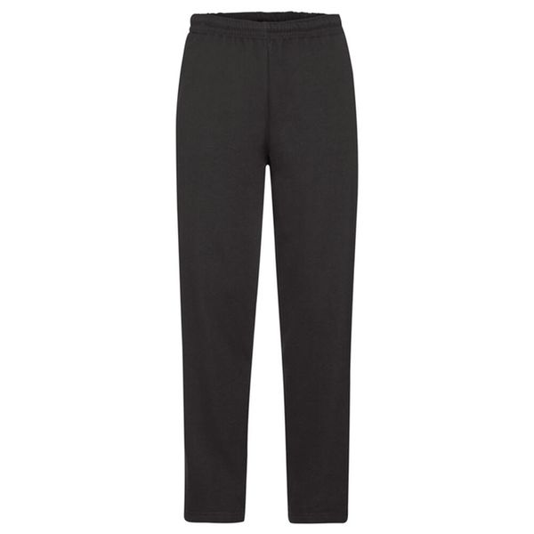 Spodnie Do Biegania Unisex Dla Dorosłych Z Otwartym Dołem. Czarne spodnie sportowe FRUIT OF THE LOOM, na lato, bez wzorów, do biegania. Za 95.99 zł.