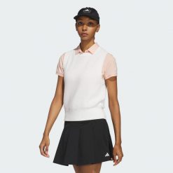 Bezrękawnik Ultimate365 Knit Tour. Białe kamizelki Adidas, l, bez wzorów, bez kaptura. Za 479.00 zł.