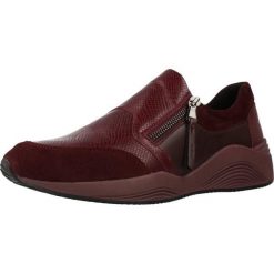 Buty GEOX D OMAYA Bordeaux. Czerwone trekkingi Geox, ze skóry, trekkingowe. Za 278.99 zł.