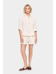 SAINT TROPEZ Koszula w kolorze kremowym rozmiar: L. Brązowe koszule Saint Tropez, l, bez wzorów, z bawełny, bez kołnierzyka, bez ramiączek. Za 104.95 zł.