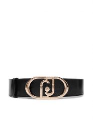Liu Jo Pasek AF6232 P0415 Czarny. Czarne paski Liu Jo, bez wzorów, ze skóry. Za 379.99 zł.