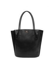 Calvin Klein Torebka LV04F3168G Czarny. Czarne torebki klasyczne Calvin Klein, bez wzorów, ze skóry, bez dodatków. Za 699.99 zł.
