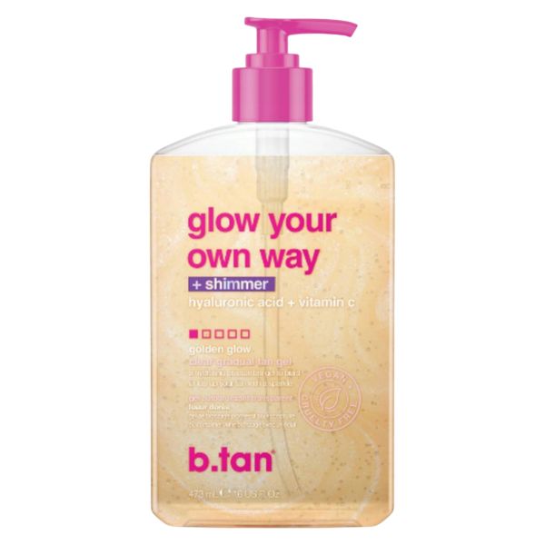 B.Tan Żel samoopalający z drobinkami rozświetlającymi i efektem glow Samoopalacze 473 ml. Kremy do opalania B.Tan. Za 97.49 zł.