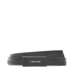 Pasek Calvin Klein. Czarne paski Calvin Klein, bez wzorów. Za 299.99 zł.