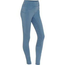 Damskie legginsy jeździeckie z pełną przyczepnością Equipage Kalea. Niebieskie legginsy EQUIPAGE, l, bez wzorów. Za 338.50 zł.