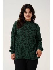 Kaffe Bluzka w kolorze czarno-ciemnozielonym rozmiar: 48. Zielone bluzki Kaffe, bez wzorów, z wiskozy, bez kołnierzyka, bez ramiączek. Za 86.99 zł.