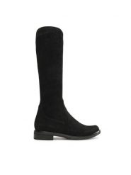 Caprice Kozaki 9-25512-41 Czarny. Czarne kozaki Caprice, z materiału, bez obcasa, na płaskiej podeszwie, bez zapięcia. Za 379.99 zł.