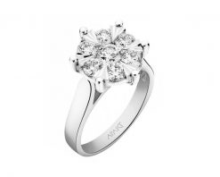 Pierścionek z białego złota z brylantami - 1,50 ct - próba 585. Białe pierścionki Apart, z brylantem, złote. Za 29,990.00 zł.