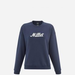 Bluza damska MILLET Chamonix Sweat Crneck W. Niebieskie bluzy Millet, l, bez wzorów, z bawełny, bez kaptura. Za 259.00 zł.