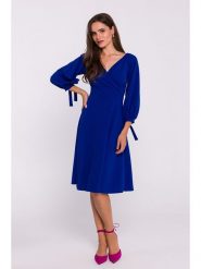 Stylove Sukienka w kolorze granatowym rozmiar: XXL. Niebieskie sukienki Stylove, xxl, bez wzorów, bez kołnierzyka, bez ramiączek, midi. Za 275.45 zł.