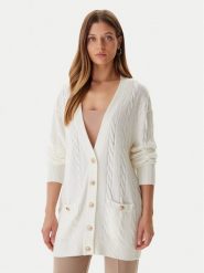Guess Kardigan W5BR37 Z1192 Écru Relaxed Fit. Kardigany Guess, xs, z aplikacjami, z wełny. Za 619.99 zł.