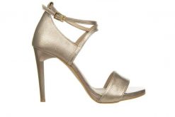 Sandały Bayla-159 4089 074-P Złoty Lico 159138, Skóra naturalna - 39. Żółte sandały Bayla, bez wzorów, z materiału, z otwartym noskiem, bez obcasa, na platformie, bez zapięcia. W wyprzedaży za 179.10 zł.