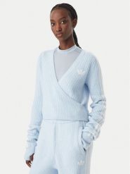 Adidas Sweter Adidas x Jennie Knitted Wrap LD8932 Niebieski jasny Slim Fit. Niebieskie swetry Adidas, m, bez wzorów, z syntetyku, bez ramiączek. Za 439.99 zł.
