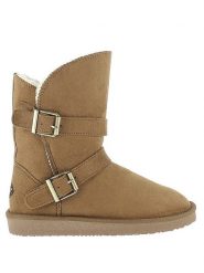 Blackfield Botki zimowe "Camphor" w kolorze jasnobrązowym rozmiar: 38. Brązowe botki Blackfield, na zimę, z aplikacjami, z materiału, z okrągłym noskiem, bez obcasa, bez zapięcia. Za 130.99 zł.