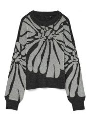 Vero Moda Sweter w kolorze antracytowym rozmiar: XL. Czarne swetry Vero Moda, xl, bez wzorów, bez ramiączek. Za 118.56 zł.