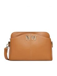 Nine West Torebka CEO-ISABELLA-S23599-1 Brązowy. Brązowe listonoszki Nine West, bez wzorów, z materiału, bez dodatków. Za 199.99 zł.