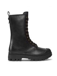 Coach Trzewiki Tasha Leather Boot CN100 Czarny. Czarne botki Coach, bez wzorów, ze skóry, bez obcasa, na słupku, bez zapięcia. Za 1,069.00 zł.