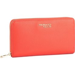 Duży Portfel Damski TRUSSARDI JEANS - T Easy Light 3 Pocket 75W00152 R150. Czerwone portfele Trussardi Jeans, bez wzorów, z jeansu. Za 339.00 zł.