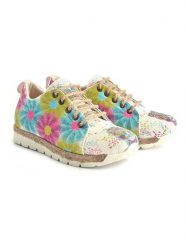 Goby Sneakersy w kolorze beżowym ze wzorem rozmiar: 39. Brązowe trampki Goby, bez wzorów, bez zapięcia. Za 281.10 zł.