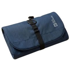 Kosmetyczka turystyczna Jack Wolfskin Washsalon organizer. Niebieskie kufry i kosmetyczki Jack Wolfskin, bez wzorów, z materiału, bez dodatków. Za 122.00 zł.