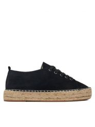 DeeZee Espadryle ZF230819 Czarny. Czarne espadryle DeeZee, bez wzorów, z materiału, bez obcasa, bez zapięcia. Za 119.99 zł.