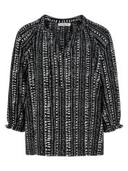 Eight2Nine Bluzka w kolorze czarno-białym rozmiar: S. Czarne bluzki Eight2Nine, s, bez wzorów, bez kołnierzyka, bez ramiączek. Za 86.99 zł.