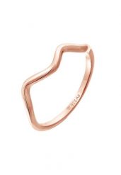 Elli Damskie fale Minimal Geo Trend w srebrze 925 Sterling Silver Pierścionki 1 ct. Szare pierścionki Elli, srebrne. Za 193.99 zł.