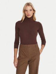 Weekend Max Mara Golf Multif 2525946022 Brązowy Slim Fit. Brązowe golfy Weekend Max Mara, l, bez wzorów, z wiskozy, bez ramiączek. Za 359.99 zł.