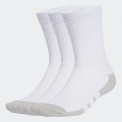 Skarpetki sportowe ADIDAS wysokie 3 pary. Białe skarpety Adidas, bez wzorów. Za 54.99 zł.